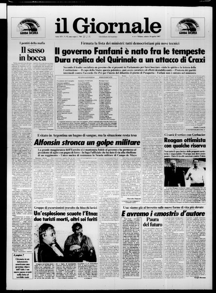 Il giornale : quotidiano del mattino